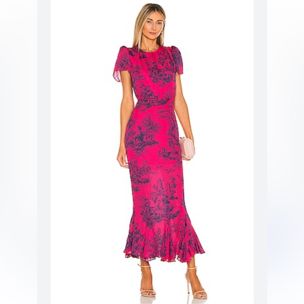 RHODE Lulani Dress in Pink French Toile x REVOLVE